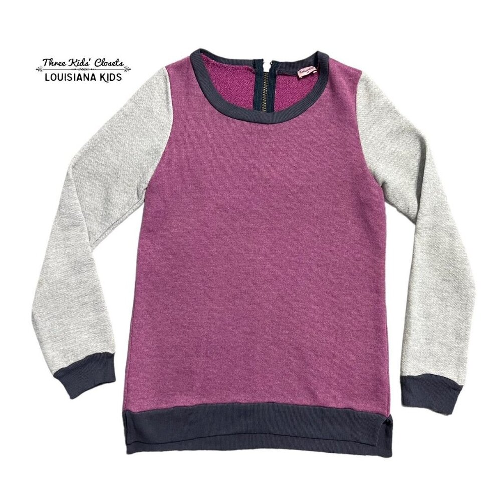 Splendid Sz 12 Purple Grey Navy Sweatshirt